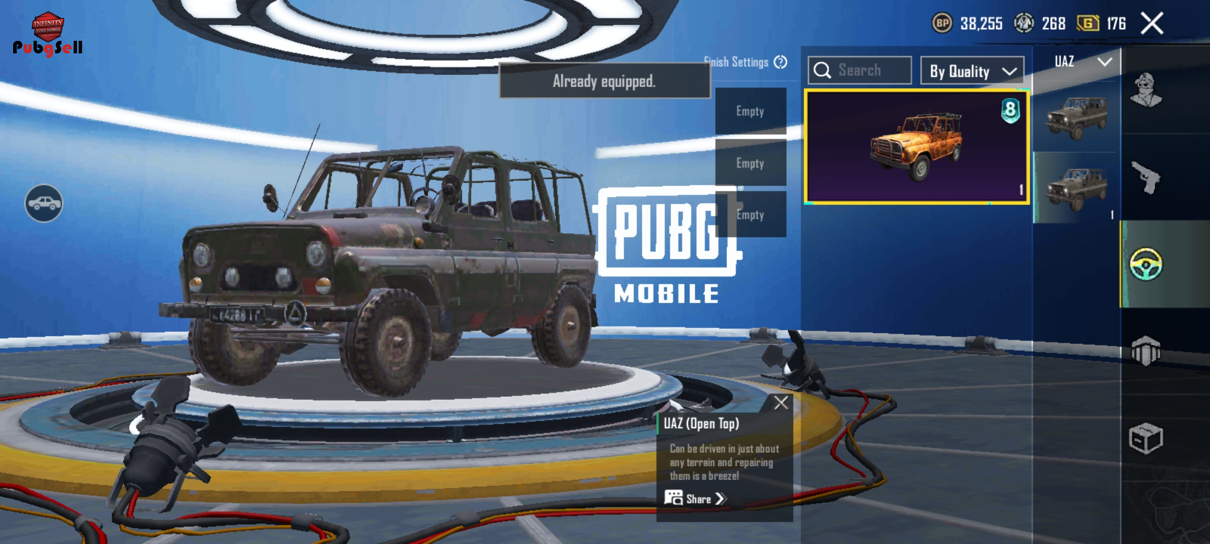 buying and selling PUBG MOBILE account